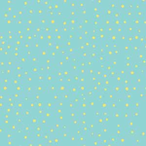 Teal and Yellow Polka Dots Wii (Includes 1 Controller) Skin